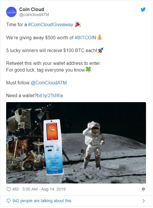 bitcoin btc giveaway